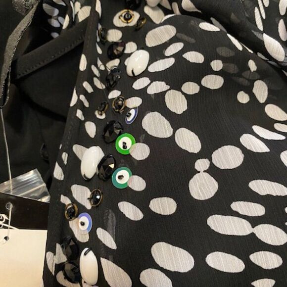 Russell Kemp Black Label Embellished Cardigan & Cami, size 4X - Picture 4 of 4